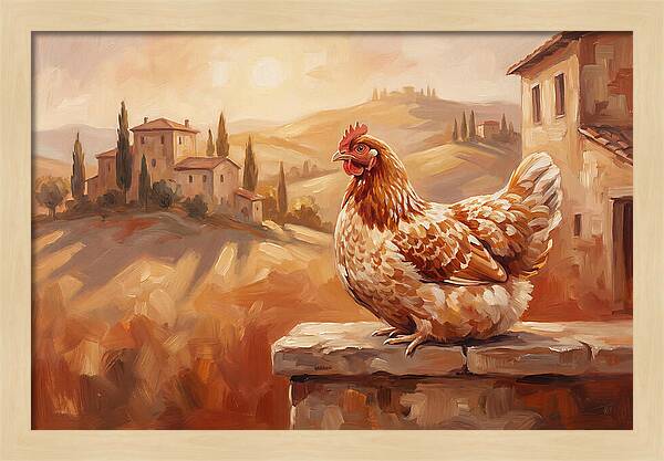 Mediterranean Hen At Dusk