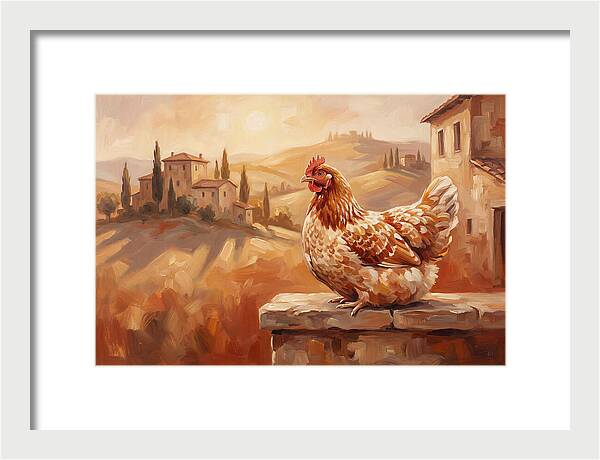 Mediterranean Hen At Dusk