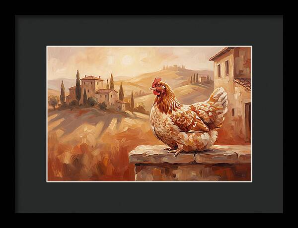 Mediterranean Hen At Dusk