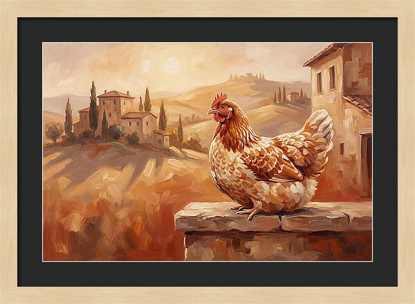Mediterranean Hen At Dusk