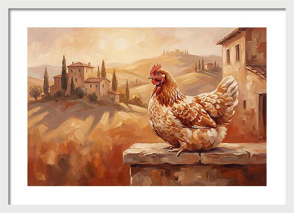 Mediterranean Hen At Dusk