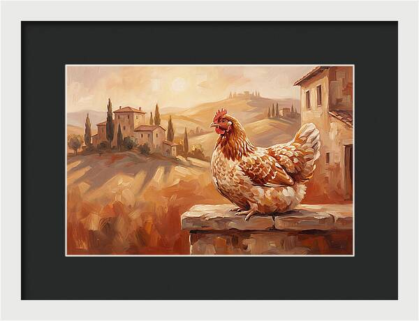 Mediterranean Hen At Dusk
