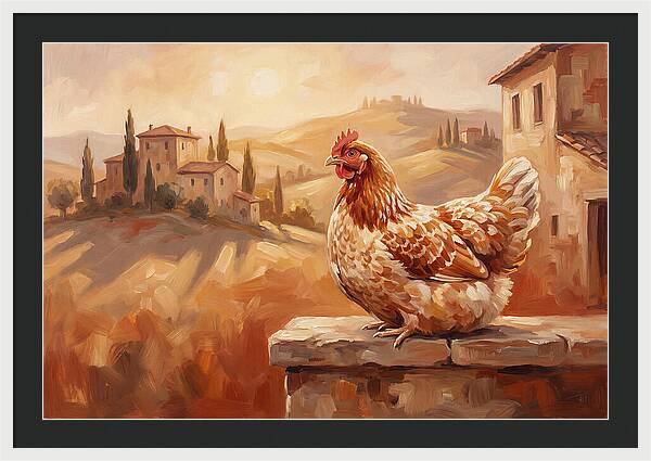 Mediterranean Hen At Dusk