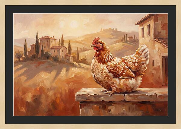 Mediterranean Hen At Dusk
