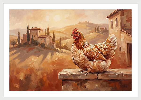 Mediterranean Hen At Dusk