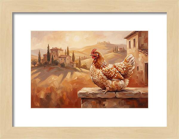 Mediterranean Hen At Dusk