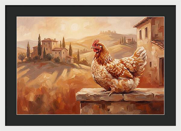 Mediterranean Hen At Dusk