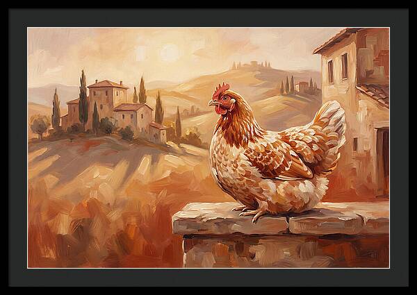 Mediterranean Hen At Dusk