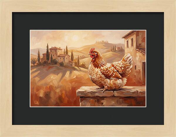 Mediterranean Hen At Dusk