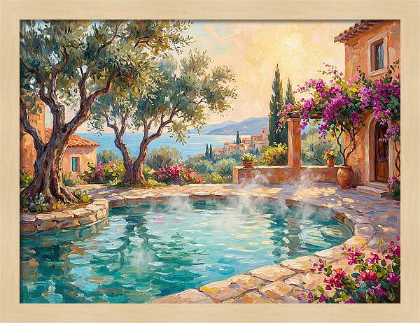 Mediterranean Hot Spring Oasis