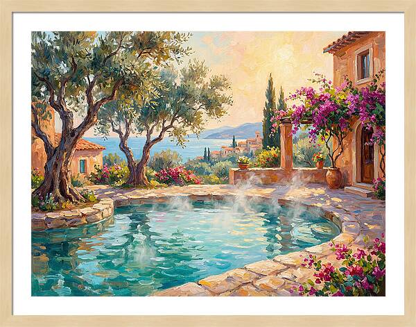 Mediterranean Hot Spring Oasis