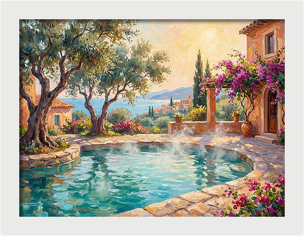 Mediterranean Hot Spring Oasis