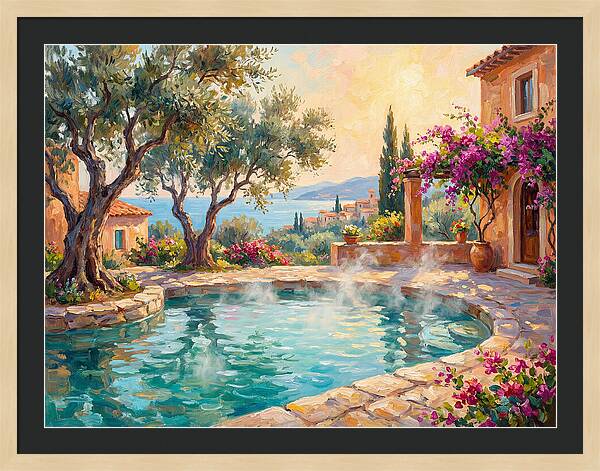 Mediterranean Hot Spring Oasis