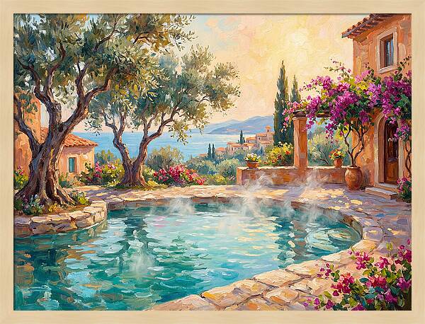 Mediterranean Hot Spring Oasis