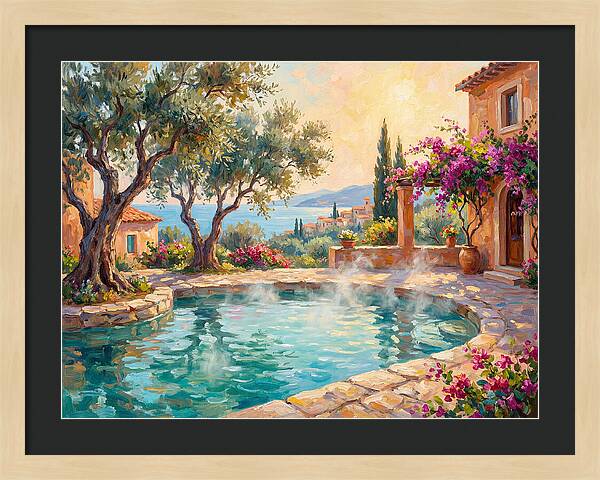 Mediterranean Hot Spring Oasis