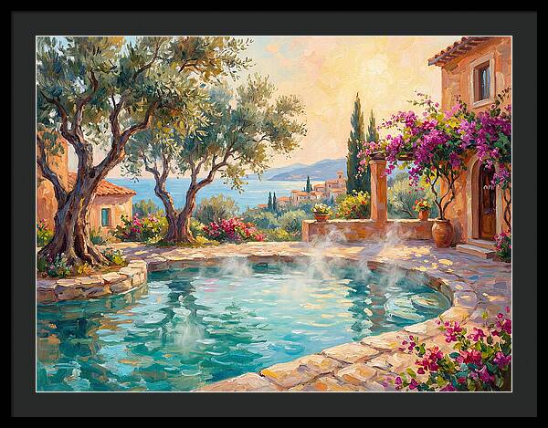 Mediterranean Hot Spring Oasis