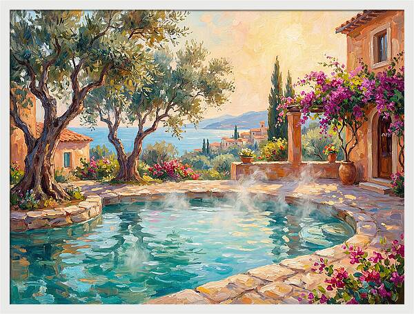 Mediterranean Hot Spring Oasis