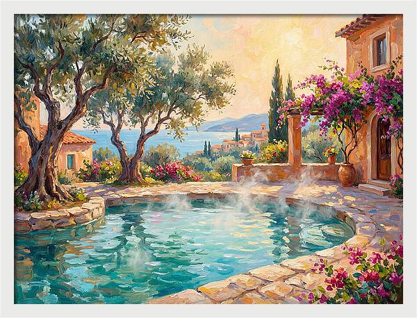 Mediterranean Hot Spring Oasis