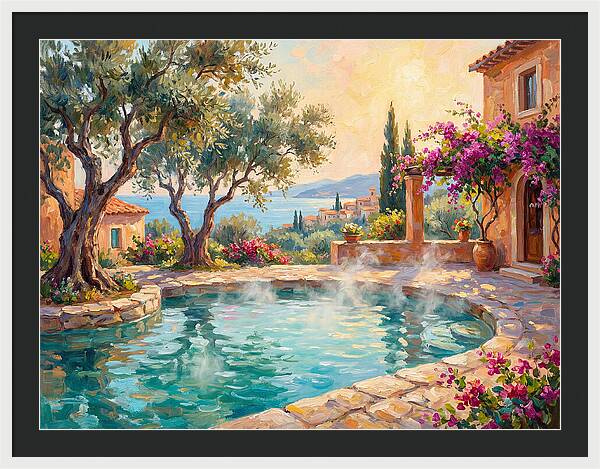 Mediterranean Hot Spring Oasis