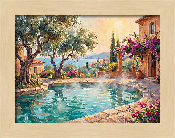 Mediterranean Hot Spring Oasis
