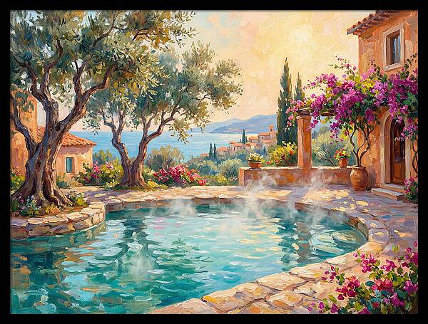 Mediterranean Hot Spring Oasis
