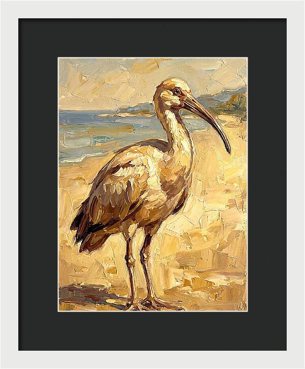Mediterranean Ibis By The Shore