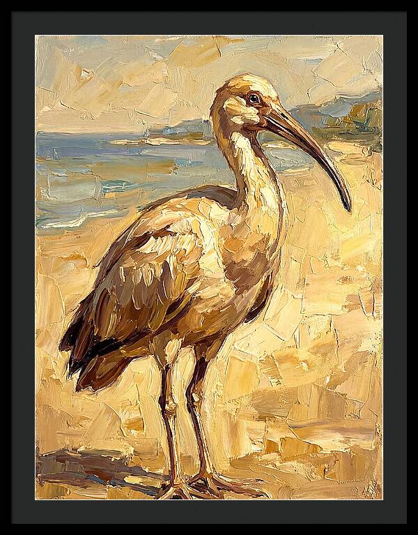 Mediterranean Ibis By The Shore