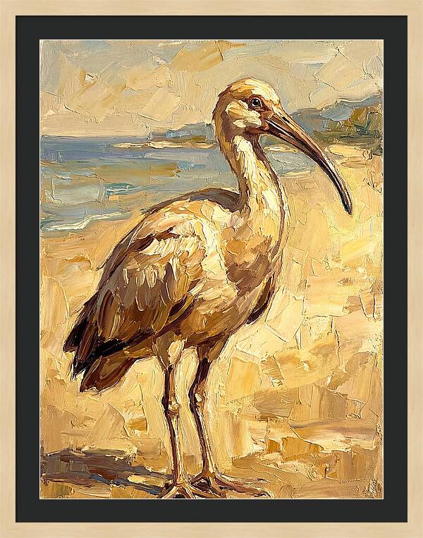 Mediterranean Ibis By The Shore