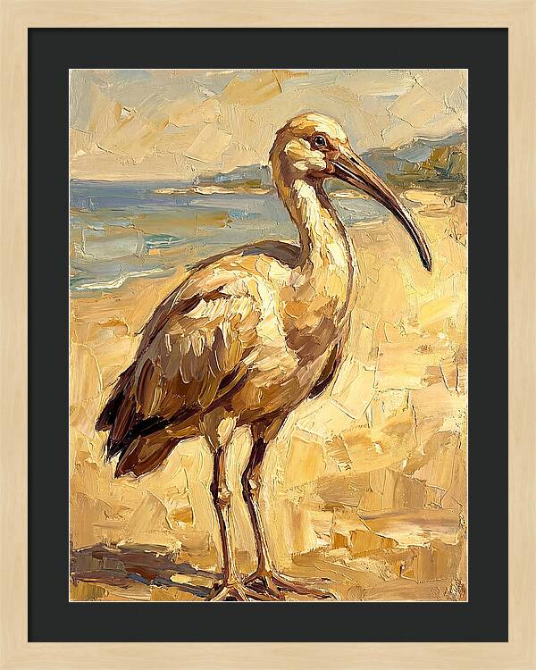 Mediterranean Ibis By The Shore
