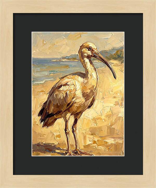 Mediterranean Ibis By The Shore