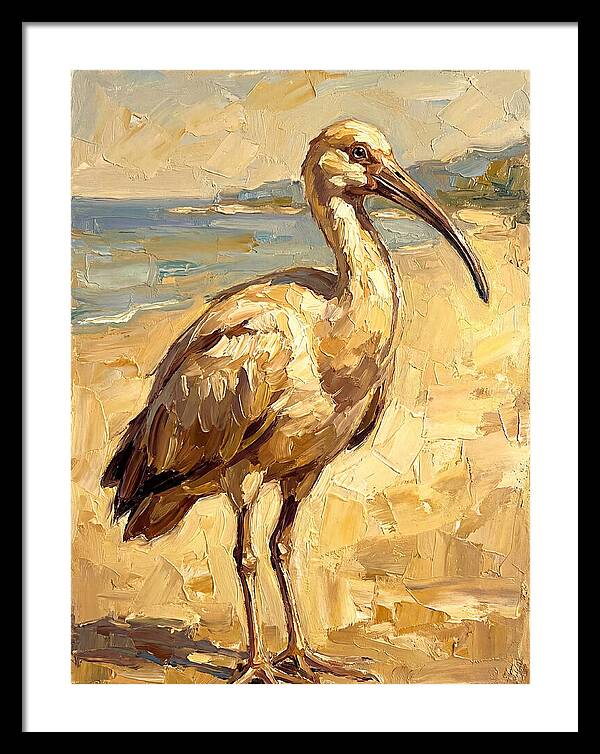 Mediterranean Ibis By The Shore