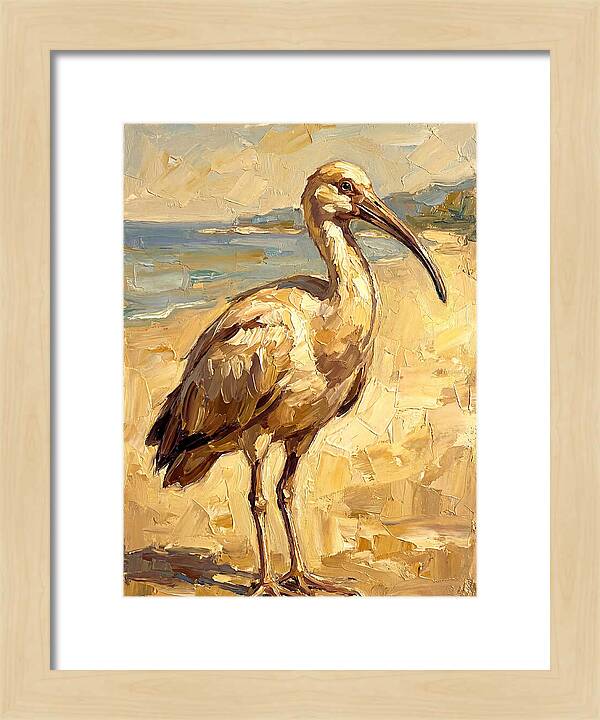 Mediterranean Ibis By The Shore