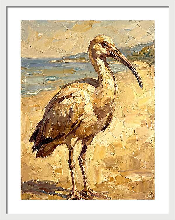 Mediterranean Ibis By The Shore