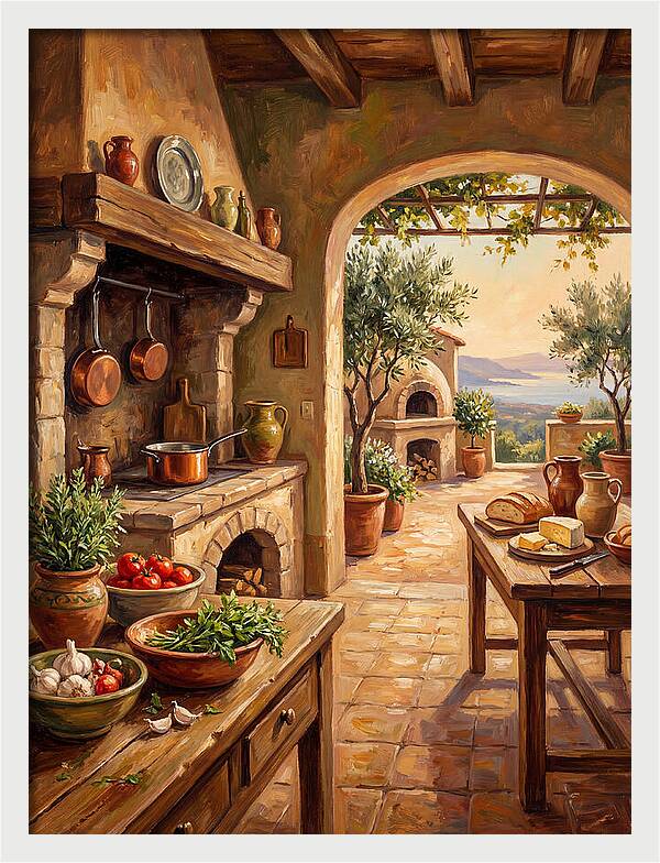 Mediterranean Kitchen Serenity