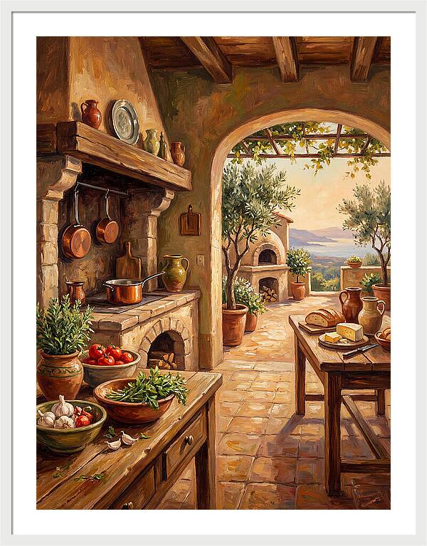 Mediterranean Kitchen Serenity