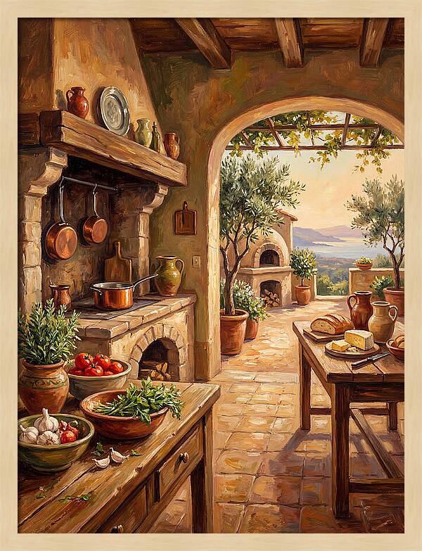 Mediterranean Kitchen Serenity