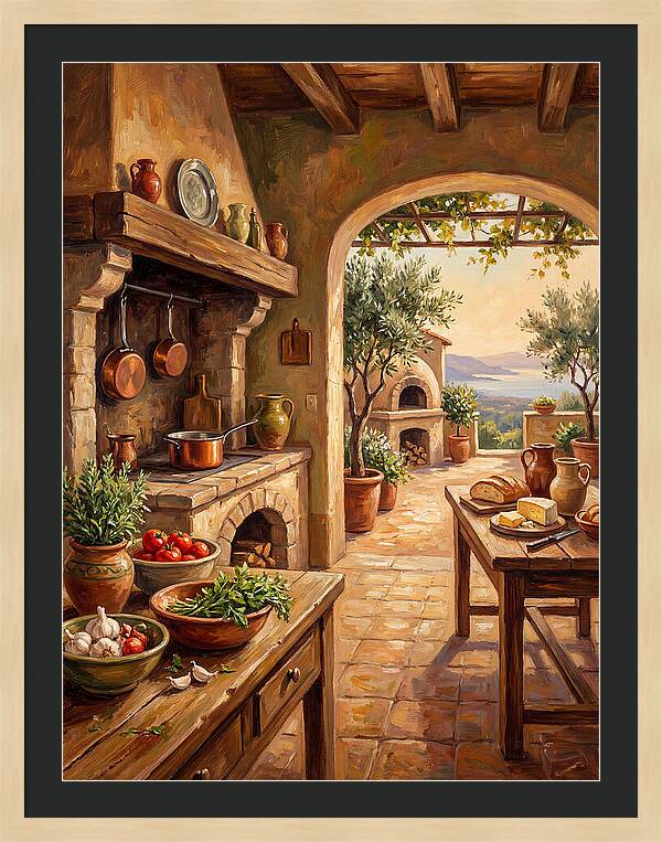 Mediterranean Kitchen Serenity