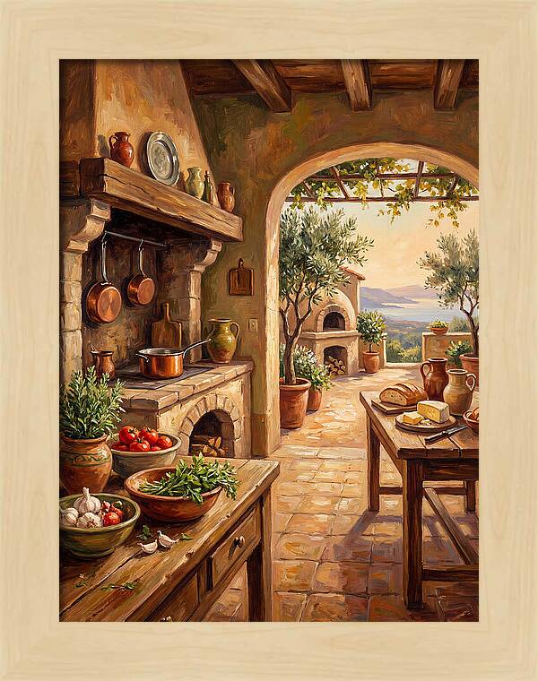 Mediterranean Kitchen Serenity