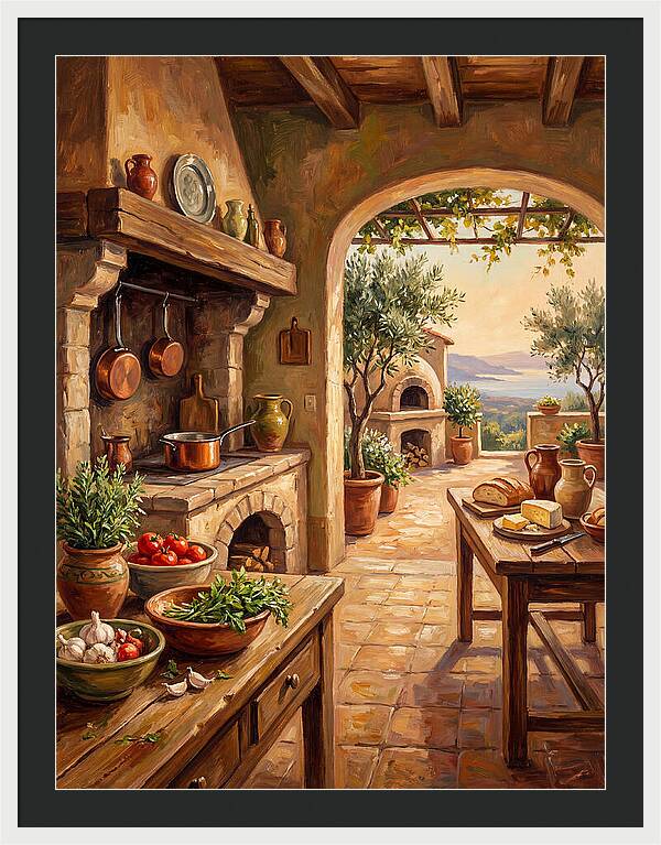 Mediterranean Kitchen Serenity