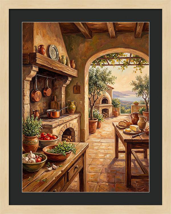 Mediterranean Kitchen Serenity