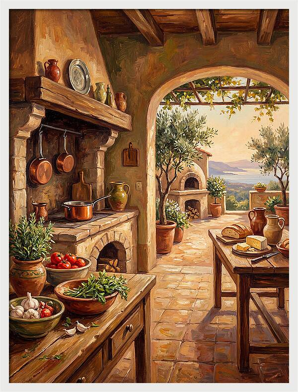 Mediterranean Kitchen Serenity