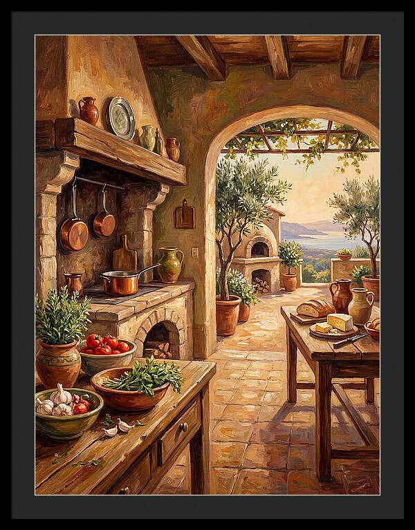 Mediterranean Kitchen Serenity