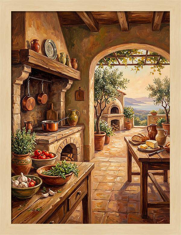 Mediterranean Kitchen Serenity