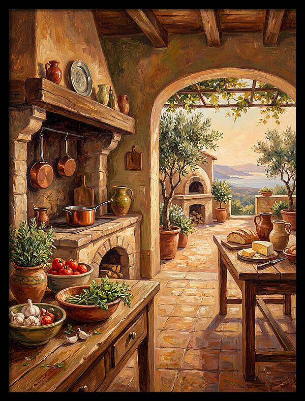 Mediterranean Kitchen Serenity