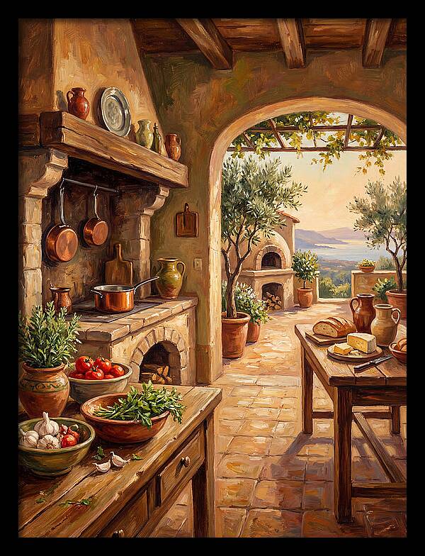 Mediterranean Kitchen Serenity