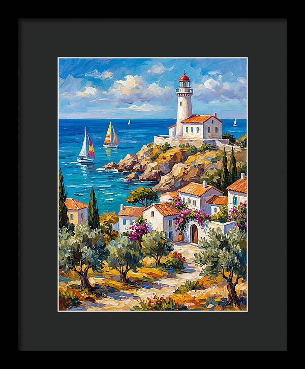 Mediterranean Lighthouse Serenity