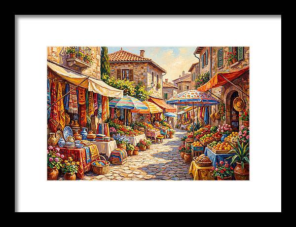 Mediterranean Market Scene