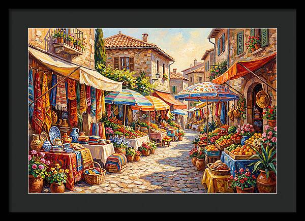 Mediterranean Market Scene