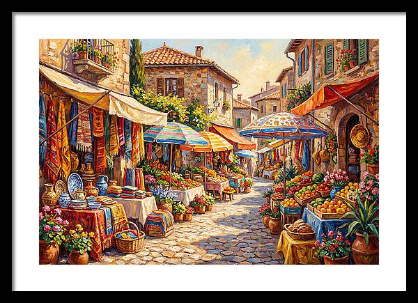 Mediterranean Market Scene