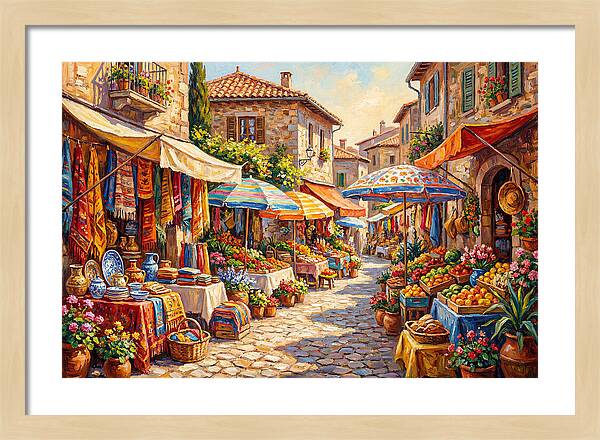 Mediterranean Market Scene